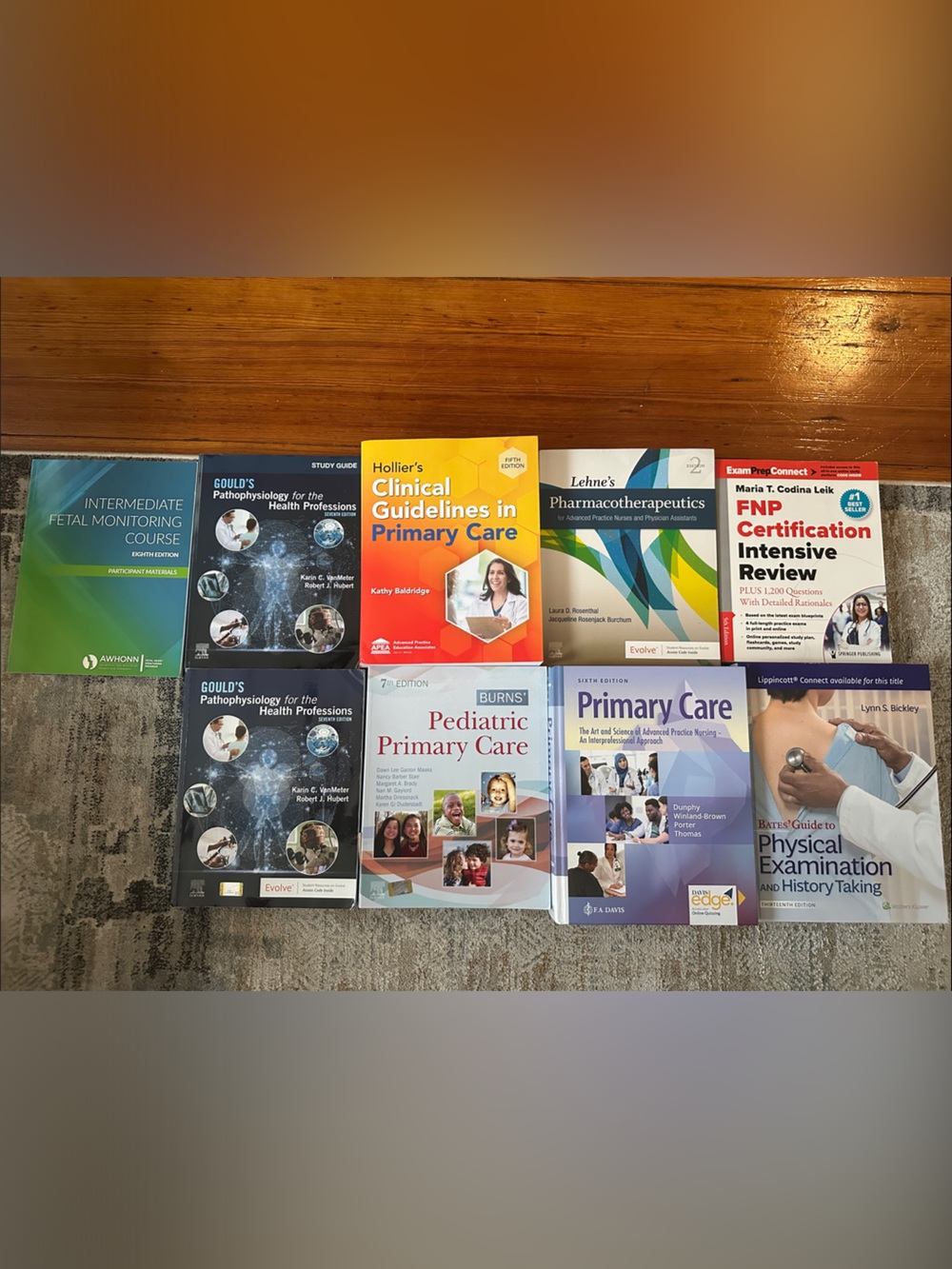 Medical and Nursing Textbook Bundle - Multicolor Covers